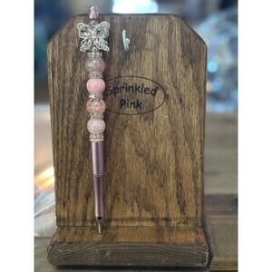 36-16  Handcrafted Extended Length Beaded Pen w/ Refill Ink